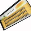 BODERMINCER 10D 60pcs Black Handmade False Eyelashes Natural Long Individual Eyelashes Extension Fake Lashes Makeup Beauty Cosmetic (11mm)