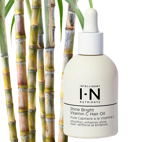 Intelligent Nutrients Shine Bright Vitamin C Hair Oil, Luxurious Radiance and Strengthening for All Hair Types, Vegan, 1.7 Oz