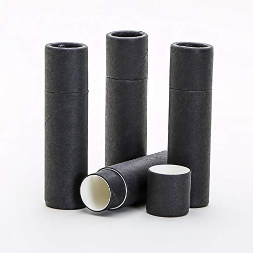 6 mL Black Kraft Paperboard Lip Balm/Salve/Cosmetic/Lotion Tubes x300