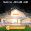 Viugreum 100W LED Flood Lights Outdoor, Waterproof IP65 Work Lights, 110V 10000LM Warm White(3000K), Super Bright Security Floodlights Wall Lights Landscape Lights with US Plug
