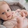 YIVEKO Baby Teether Rings Silicone Teethers for Babies Multi Use Baby Toy Rings Teething Toys for Infants Baby Chew Toys Baby Teething Rings for Infant Boys and Girls 3 Pack-Blush