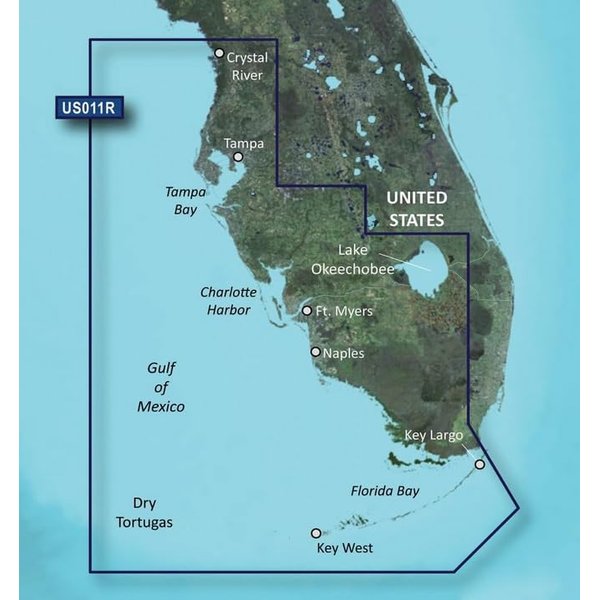 New-GARMIN VUS011R SOUTHWEST FLORIDA BLUECHART G2 VISION - 30367