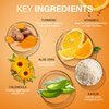 ulluxe Turmeric Vitamin C Clay Mask, Brightening Hydrating Face Mask, Clay Face Mask Deep Cleansing Pores, Improves Dark Spots, Acne, Skin Care Facial Mask Tightens Skin, Evens Skin Tone, 5.29 oz