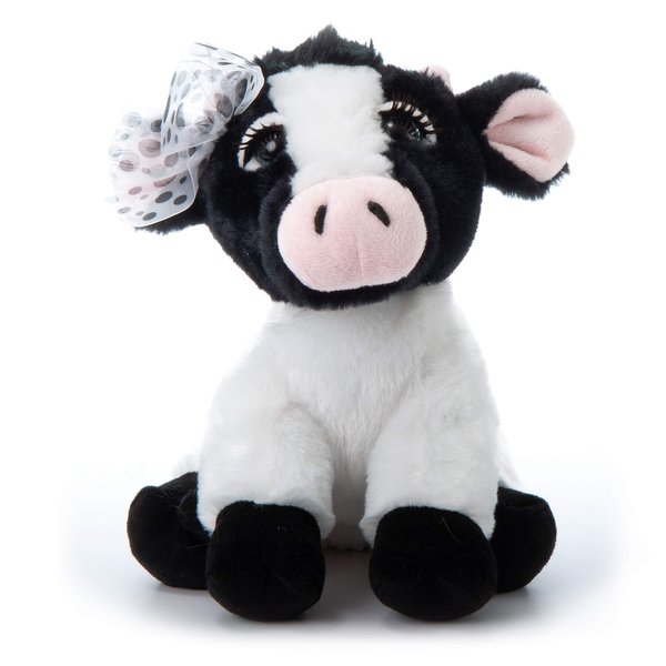 The Petting Zoo, Lash'z Cow Stuffed Animal, Gifts for Girls, Plush Toy 10 inches