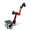 AGPtek 3-Joint Red Adjustable Magnetic Base Holder for Digital Dial Indicator