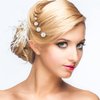 Lusofie 36Pcs Pearl Hair Pins Bridal Hair Pearls Wedding Preals for Hair Pearl Bobby Pins Pearl Wedding Hair Pins for Women Girl(6 Sizes)