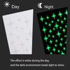 8PCS Luminous Nail Stickers,3D Self-Adhesive Fluorescence Flame Cloud Rainbow Nail Stickers Decals Glow in The Dark for Halloween Nail Art DIY Decoration