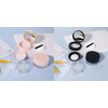 AKOAK 2 Pcs Capacity 20 ml(0.67 oz) Empty Reusable Plastic Loose Powder Compact Container DIY Makeup Powder Case with Sponge Powder Puff,Mirror and Elasticated Net Sifter (Small mesh face)