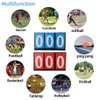 APORO 3 Digit Portable Table Top Scoreboard Flipper, Multi Sports Score Flip Scoreboard (0-999)