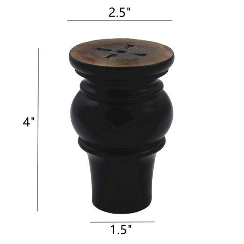 WEICHUAN Solid Wood Furniture Legs Bun Feet Replacement Sofa Couch Chair Ottoman Loveseat Coffee Table Cabinet TV Stand Dresser Wood Legs Set of 4 (4", Black)