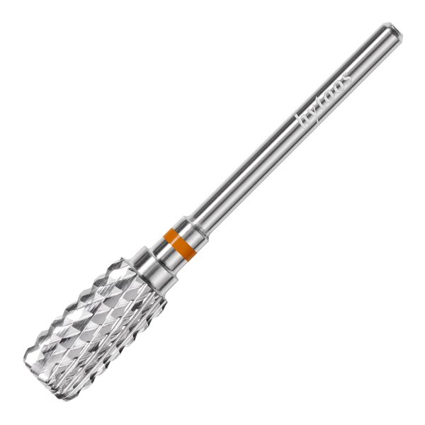 HYTOOS Safety Nail Drill Bits, 13mm Barrel Dust Proof D4S Cut Nail Bit, Right-handed 3/32 Carbide Drill Bits for Nails, Electric Manicure Drills Removal Gel,2XC