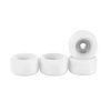 Teak Tuning Apex 61D Urethane Fingerboard Wheels - Slim Bowl Shaped, 7.5mm Diameter - ABEC-9 Stealth Bearings - Made in The USA - White Snow Colorway