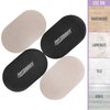 Super Sliders 3 1/2" x 6" Oval Reusable Furniture Sliders for Hard Surfaces - Effortless Moving and Surface Protection, Beige (4 Pack)