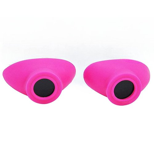 Super Sunnies Slim Flex Strapless UV Eye Protection, FDA Compliant, Individual Tanning Goggles Eyeshields (Pink)