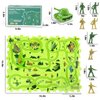 Youlechen Puzzle Track wiht Tank Toy Army Figures Race Car for Kids Age 3-5, Plastic Puzzle Track wiht Vehicle for Toddlers 4 5 6 7 Year Old, Military Figure Toy for 3 4 5 6 7 8 Year Olds Kids