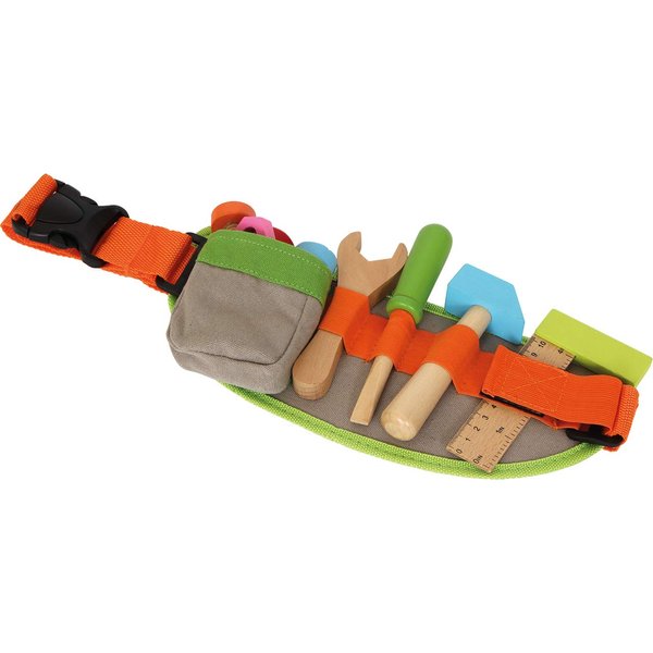 Small Foot Wooden Toys Tool Belt & Accessories Adjustable playset for Kids Designed for Children 3+