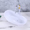 Toyvian Doll Bathroom Set Electric Doll Bathtub Doll House Furnisher Wood Mini Doll Bathtub Miniature Bathtub White Miniature Dollhouse Doll Playsets