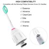 Ofashu Replacement Toothbrush Brush Heads for Philips Sonicare E Series Essence Elite Xtreme Advance CleanCare All Screw On Electric Toothbrush 7022/66, 6 Pack
