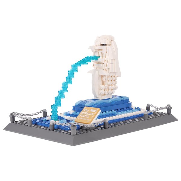 Oichy Merlion Building Blocks Set, 503 PCS Creative Toy Building Sets, World Famous Architecture Model Kits for Adults and Kids