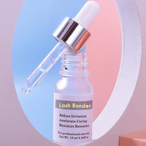 Eyelash Extension Primer Super Glue Bonder Instant Cure & Maximize Lash Adhesive Retention More 30% Prevent Eye Lashes Glue Allergic Reaction, 10ml Bond for Lash Extensions(Super Lash Bonder)