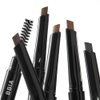 BBIA Last Auto Eyebrow Pencil 5 Colors – No Sebum Brow Definer Retractable Pencil with Dual-Sided Brush Waterproof Longlasting Shape & Define & Fill Eye Brow Vegan Korean Makeup (02 DARK BROWN R)