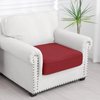 Smiry Waterproof Couch Cushion Covers, Stretch Washable Sofa Cushion Cover, Soft Sofa Slipcover Elastic Non-Slip Furniture Protector for Pets, Kid (1 Pack, Wine Red)