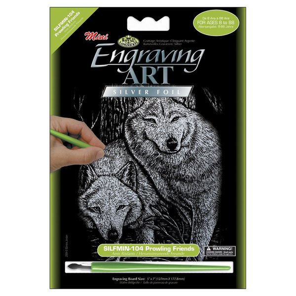 Royal Brush SILMIN-104 Engraving Mini Prowling Friends, Multicolor