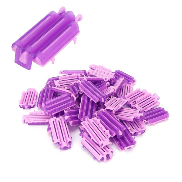 Hair Perm Rods Hair Curlers Rollers, 45 pcs Salon Perm Rod Bands Perm Rod Hair Roller Curling Hairdressing Styling Tool, Hairstyle for Salon Barber Home