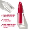 COVERGIRL Clean Lip Color, Satin Slipper, Satin Finish, 24-Hour Wear, Squalane, Avocado & Aloe, Carmine-Free, Non-Drying, 0.12oz