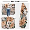 ALAZA Vintage Modern Floral Flower Barber Cape for Men Women, Waterproof Haircut Apron Beard Shaving Bib Hair Cutting Cloth 55 x 65 Inch