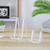 Plate Stands for Display - Plastic Easel Stand Plate Holder Display Stand Picture Frame Stand for Pictures | Photo|Decorative Plate |Dish | Tabletop Art - 3 inch-Clear