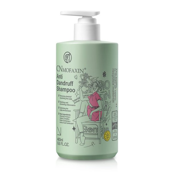 CNMOFAXIN Anti Dandruff Shampoo - Scalp Deep Cleansing, Excess Sebum Care, Natural Ingredients - For Women & Men, Treats Folliculitis, Seborrheic Dermatitis - Relieves Itchy, Dry Scalp 16.8 fl.oz