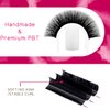 KOLYBEL Eyelash Extensions Easy Fan Lashes 0.05 Thickness D Curl 8-15mm Mix Tray Auto Blooming Lash Extension Volume Lashes Lasting Self Fanning Lashes(0.05-D,8-15mm)