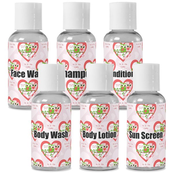 YouCustomizeIt Personalized Valentine Owls Travel Bottles
