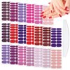 XEAOHESY 280 Pieces 20 Sheets Stylish Solid Color Nail Wrap Nail Polish Strips for Women with Nail File Self-Adhesive Red Pink Warm Color Nail Polish Stickers Full Nail Wraps for Nail Art