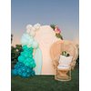 House of Balloons Aloha blue Balloon Garland Kit, 10 Feet, over 150 Balloons Included, Surf theme, Ocean, Mermaid, Shark theme, Party Supplies, DIY Balloon Arch, Balloon Kit, blue, blue ombre