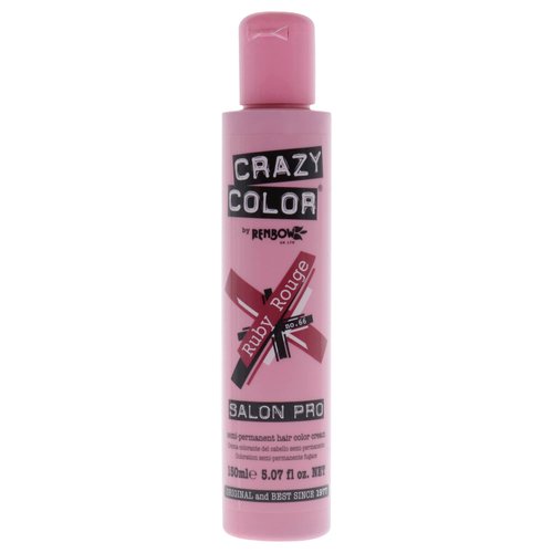Crazy Color Crazy Color Salon Pro Semi Permanent Hair Color - 66 Ruby Rouge Hair Color Women 5.07 oz