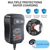 SoulBay 12V Power Supply Universal AC DC Adapter Charger with Adjustable Output 5V 9V 3V 6V 4.5V 7.5V 12 Volt 1A 1.5A 2A for LED Strip Light CCTV Camera BT Speaker GPS Webcam Router, 5 FT Cord, 30W