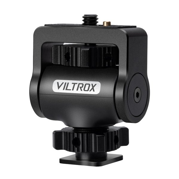 VILTROX Camera Field Monitor Holder with Cold Shoe Mount, 360° Swivel and 180° Tilt Adjustable, 1/4" Screw Mount for 5" and 7" Monitor and Video Shooting Photography Accessories