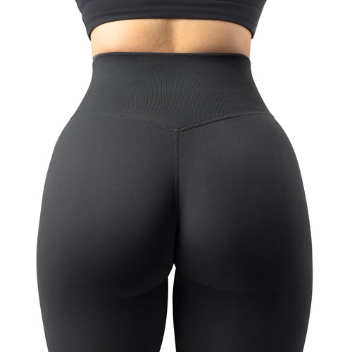 MOSHENGQI Seamless Workout Leggings for Women Butt Lifting High Waisted Tummy Control Yoga Pants(M,00-Solid Black)