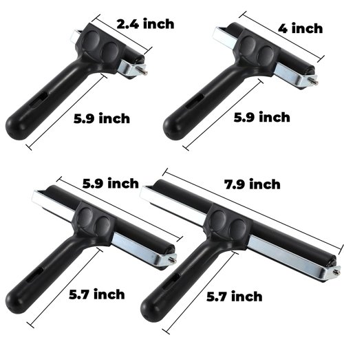 Pumtus 4 Pack Brayer Roller, Rubber Printmaking Brayers, Black Brayer Tool Paint Brush, Ink Applicator Art Craft Oil Painting Tool for Printmaking, Wallpapers, Stamping, Gluing