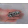 Silver or bronze metal viking nordic filigree hair clip barrette for fine thin (Primary color: Silver)