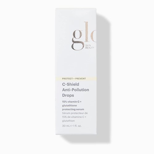 Glo Skin Beauty C-Shield Anti-Pollution Drops - Face Serum With 15% Vitamin C, Offers Advanced Anti-Pollutant & Blue Light Protection for Improved Complexion Clarity and Renewed Radiance (1 Fl Oz)