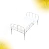 EXCEART Miniture House Furniture Miniature Furnitures Miniature Iron Bed Simulated Bed Iron Bed Toy Mini Furniture Ornaments Miniature Dollhouse Bed Miniatures Mini Bed Big Bed Model White