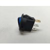 PACTRADE 5 PCS Boat Automotive CAR Small Round Blue LED Rocker Switch SPST ON/Off