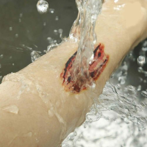 Halloween Temporary Tattoos, Zombie Makeup, Scar Wound Blood Bleeding Tattoo Stickers for Kids Women Men Halloween Party Cosplay Costume