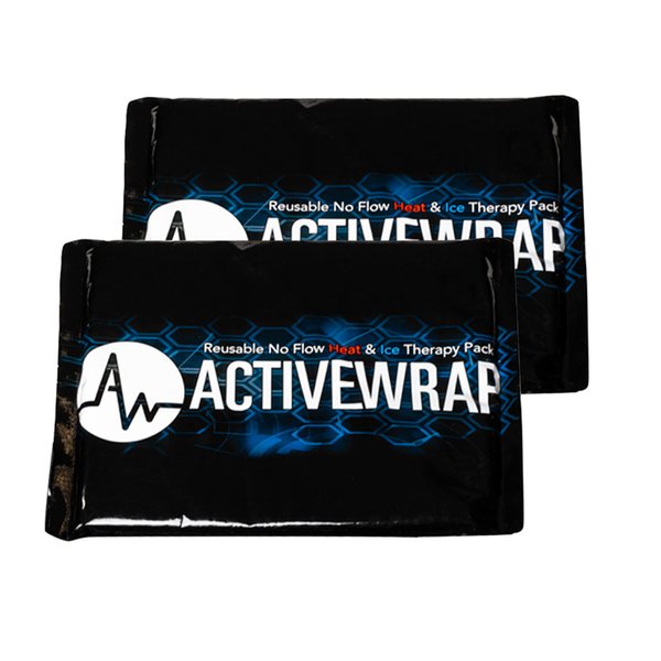 Ice Packs for Injuries Reusable Gel Packs, Hot Cold Packs for First Aid, Pain Management, Injury Recovery and More, for use with ActiveWrap Foot, Wrist,Elbow Ice Wraps. Small, 4.5 x 6.5 inches