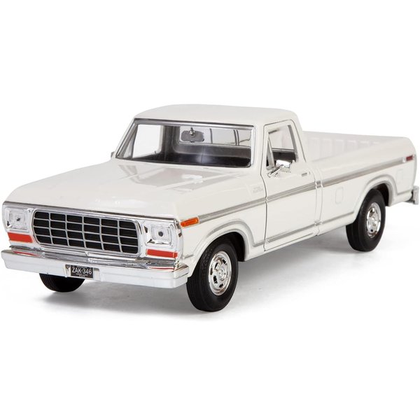 1979 F-150 Pickup Truck White 1/24 Diecast Model Car by Motormax 79346AC-WH