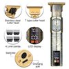 Hair Clippers for Mens Cordless Hair Trimmer T-Blade Trimmer Professional Haircut & Grooming Kit Rechargeable Clippers Hair Trimmer Shaver Cutting Kit with LCD Display (Figure-02)