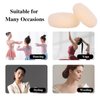 Hair Bun Maker Hair Doughnut Set For Kids Girls and Women, Ring Style Hair Bun Shaper Ballet Buns Maker 6Pcs Donut Sock Bun, Hair Accessories DIY Hair Styles (Beige/2.75”)